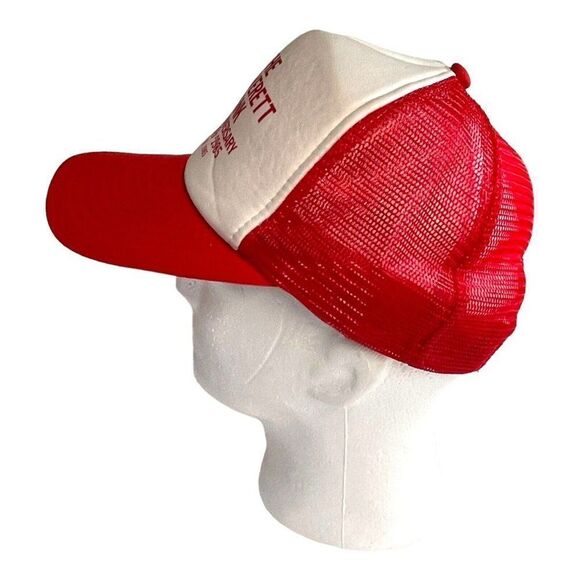 Vintage The Everett Bank Anniversary 1885-1985 Red Hat Trucker Mesh Back S Brand - Picture 3 of 6